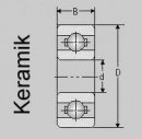 Keramik Kugellager 6700 2RS/C / 61700 2RS/C / 10x15x4