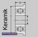 Keramik Kugellager MF95 2RS/C, 5x9x3, MF 95 2RS/C 