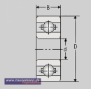 Miniatur Kugellager 6003 2RS, 17x35x10, 6003 2RS