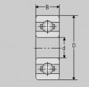 Miniatur Kugellager 6802 ZZ / 61802 ZZ / 15x24x5