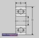 Miniatur Kugellager MR62 ZZ, 2x6x2,5, MR 62 ZZ 