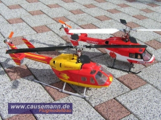 Bk117 / EC145 Rumpf fr 280er RC-Hubschrauber