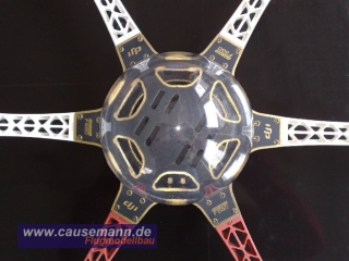 Dome Cover - Haube fr DJI F550 Flame Wheel Polystyrol 1mm, wei