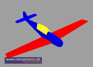 Flgelset kpl. fr Me109 (siehe Zeichnung rote Teile)