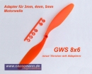 Propeller für Shockflyer Slowflyer Parkflyer GWS 8x6