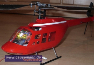 BELL JET RANGER -Rumpf für 280er RC-Hubschrauber