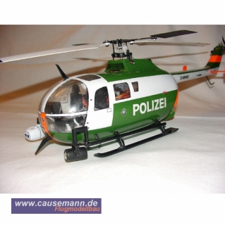 T Rex 450 Copter X Scale Rumpf BO 105 in RB Design ohne Markendecal
