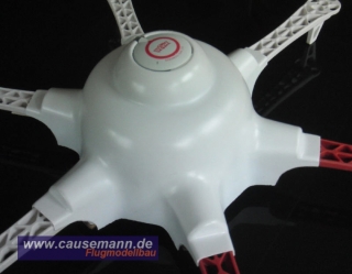 Dome Cover GPS- Haube für DJI Flamewheel F550 / D155 Polystyrol 1,5mm  weiß