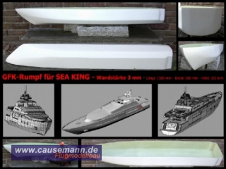 GFK-Rumpf für Seaking Yacht