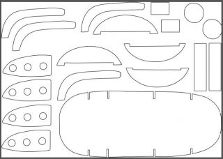 Spantensatz BO-105,  500er
