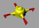 Dome Cover GPS- Haube passend für DJI Flame Wheel F450