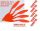 5-er Set Propeller für Shockflyer Slowflyer Parkflyer GWS 8x4.3