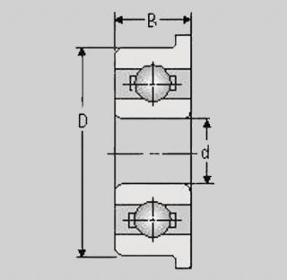 Miniatur Kugellager F699 ZZ, 9x20x6, F699 ZZ