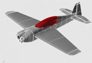 Cockpit-Haube SBach300 / 80cm Spannweite