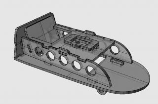 Frästeilesatz FPV-Cockpit passend für Multiplex Twinstar