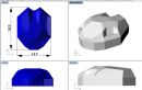 SpaceShip Mini Dome Cover Haube Quadrokopter Hexakopter Multikopter  Polystyrol 1mm, weiß