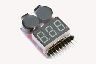 Lipo Tester Warner Buzzer 1S bis 8S Alarm akustisch + optisch
