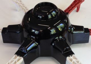 Dome Cover GPS- Haube passend für DJI Flame Wheel F550 / D155 PET 1.5mm, schwarz, von innen lackiert
