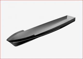 Fräsarbeit: Rumpf Schnellboot Klasse 148, Roofmate, Länge 1177mm