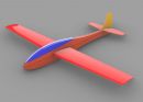 "LeFish" Kunstflugsegler, Spannweite 1200mm , Shockflyer Parkflyer, Version "Surfimp" Steve Lange