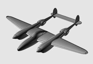 P-38 800mm Spannweite Full-EPP