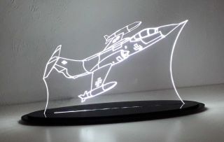 Starfighter F-104  / Acryl LED Display Aufsteller mit Motiv