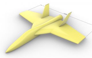 C-Jet 1200, Full-Styrodur,  für Kolibri Turbine oder 70er Impeller