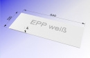 EPP - Platte RG20 wei 4mm x  840mm x 320mm