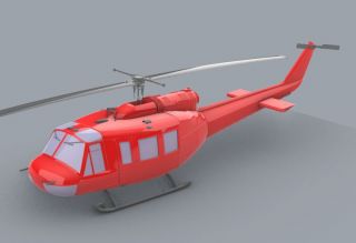 Bell UH1 / STL-Datei oder fertiger Ausdruck