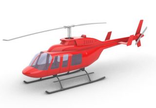 Bell Ranger  206 / STL-Datei oder kpl. 3D-Ausdruck durch Causemann