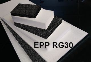 EPP- Platten oder Zuschnitte, RG30, weiß oder schwarz