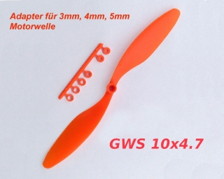 Propeller für Shockflyer Slowflyer Parkflyer GWS 10x4.7