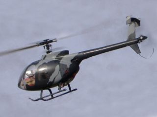 Hughes 500 E -Rumpf für 400er RC-Hubschrauber